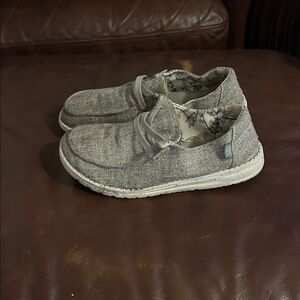 Gray Casual Slip-On Shoes